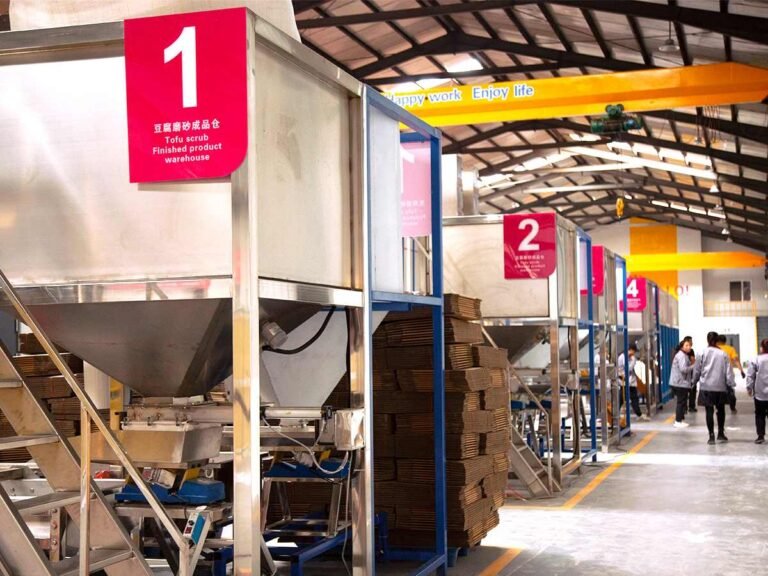 Tofu cat litter finished product warehouse with automated packaging line